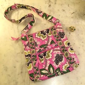 Vera Bradley Crossbody Bag Priscilla Pink Hipster
